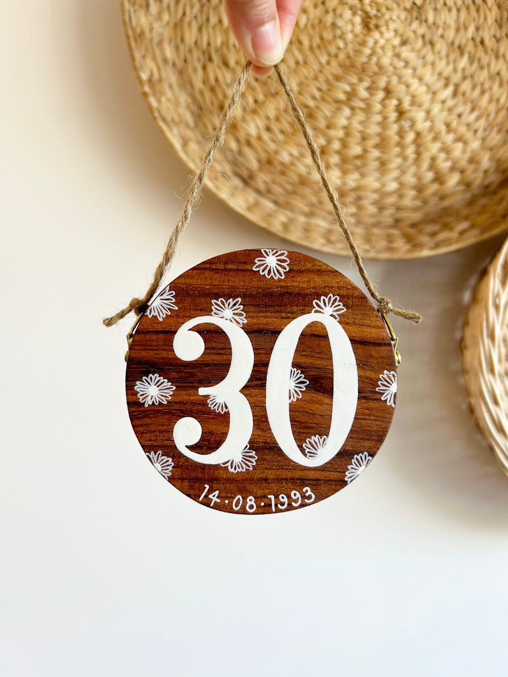 Mini Daisy Milestone Plaque