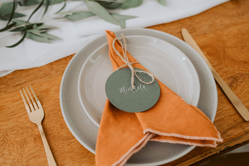 Wedding Menu / Place Cards / Table Numbers