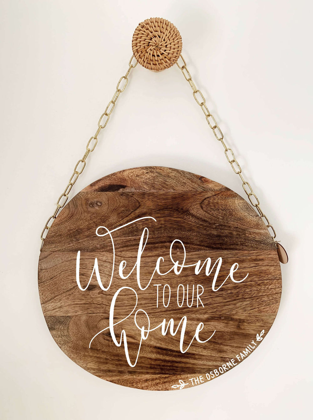 Welcome To Our Home Plaque