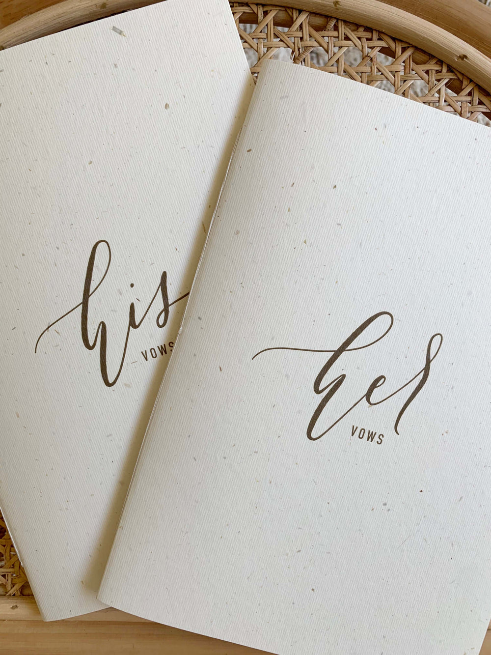 Wedding Vow Books / Textural Set