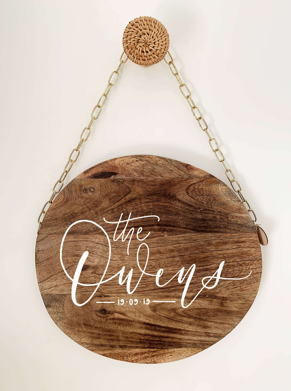 The Minimalist Family Plaque